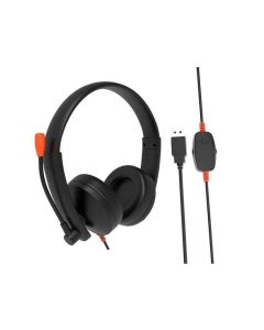 Meetion HP003U USB SLUŠALICE, SA PODESIVIM Mikrofonom, CRNE