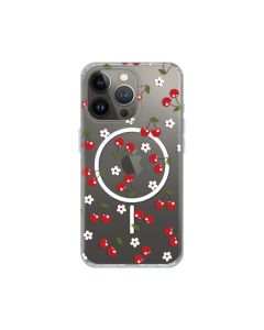 Maska za iPhone 13 Pro 6.1 Cute Cherries Print Magsafe - 8021034