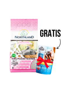 NORTHLAND Posip za mačke bebi puder 5L + Gratis FRENDI Kesica 100g - 3360174