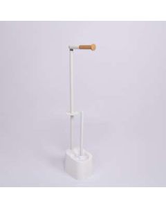 DIPLON Držač wc četke i toalet papira white