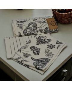 VIKTORIJA Set 2 kom. kuhinjskih krpa print beige - VLK000111-beige print