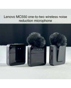 Bezicni mikrofoni Lavalier LENOVO MC550 2u1 za mobilni telefon crni - 615510