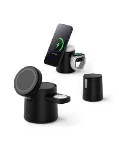 Bezicni punjač 3u1 za Iphone,AirPods,Apple watch S7 crni - 614460