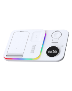 Bezicni punjač 5u1 Magsafe RGB A82 30W beli - 602365