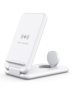 Bezicni punjač B-13 3u1 za iPhone,Airpods,Apple Watch 15W beli - 058950