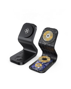 Bezicni punjač B-16 3u1 Magsafe za iPhone,Airpods,Apple Watch 15W crni - 058949