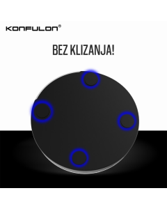 Bezicni punjač KONFULON Q02 10W belo crni - 613818