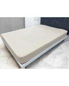 VIKTORIJA Čaršav Flanel Prljavo bež boja 140cmx200cm/25cm - VLK000216-prljavobez