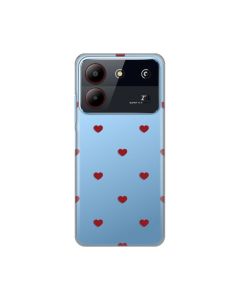 Maska za ZTE Blade A54 Red Hearts Silikonska Print