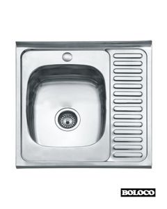 Boloco Inox nasadna sudopera ø60 60x60cm BL 863 Levo korito - 11743