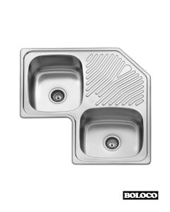 Boloco Inox ugradna sudopera ø90 83×83cm BL 866 - BL-866