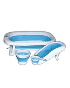 BBO Sklopivi set za kupanje bebe BL-BT338T, plava - BL-BT338TBLUE