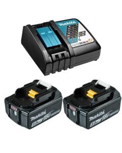 MAKITA Set baterija 2x BL1850B 18V/5.0Ah + Brzi punjač DC18RC - BL1850BX2+DC18RC