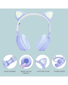 Bluetooth slušalice BT028C (S28) svetlo plave - 046600
