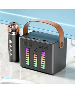 Bluetooth zvučnik karaoke set sa mikrofonom Q-2 crni - 606751