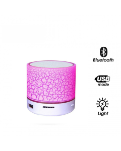 Bluetooth zvučnik LED mini roze - 605941