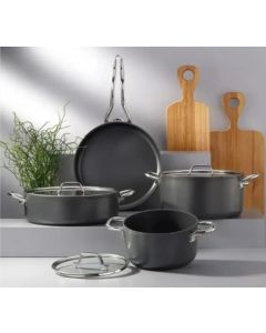 BONERA Set posuđa Titanijum 7/1, siva - BON-Titan