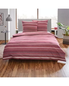 VIKTORIJA Jorganska navlaka + 2 jastučnice flanel red double - VLK000255-crveni