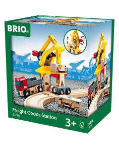 BRIO Delovi za prugu - stanica za teretnu robu - 6 delova - BR33280