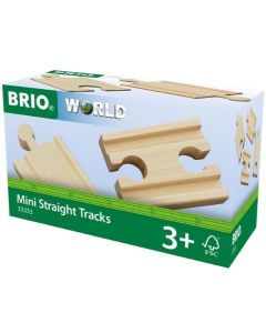 BRIO Delovi za prugu - mini ravne staze