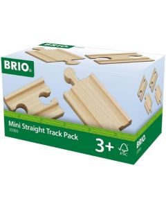 BRIO Delovi za prugu - set mini ravnih staza - BR33393