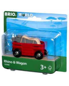 BRIO Nosorog i vagon - BR33968