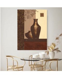 DELTA LINEA Uramljena slika Braon vaze 60x80 cm - 6819