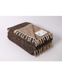 VIKTORIJA Fleker-prekrivač garnitura Dva lica (trosed-dvosed-fotelja) BROWN - VLK000623-braonboja