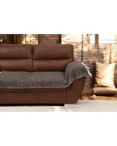 VIKTORIJA Fleker-prekrivač garnitura Trodelni Braon boja (trosed-dvosed-fotelja) - VLK000621-braonboja