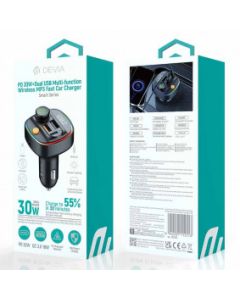 DEVIA FM transmiter auto pujač Smart PD30W+Dual USB Wireless MP3