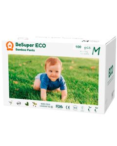 BESUPER ECO Bamboo Pelene-Gaćice M (6-11 kg) 100 kom - BSE-PG-M
