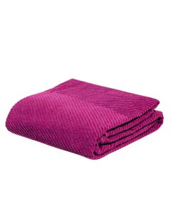 DEKOR DOM Frotir prekrivač ZIG ZAG GRANDE 200x210 - BURGUNDI