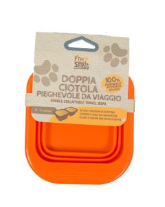 Farcompany  Silikonska posuda za pse S, Dupla, 2x350ml