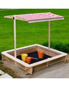 Dečiji pesčanik KINDER HOME sa podesivim krovom sa UV zaštitom