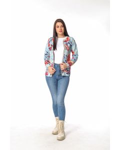 BAIKA Štrikani kardigan za žene - Japanski vrt