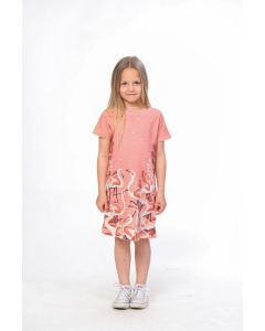 BAIKA Letnja haljina za devojčice - Flamingo