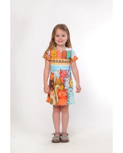 BAIKA Letnja haljina za devojčice - Mace iz Amsterdama