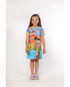 BAIKA Letnja haljina za devojčice - Na Dunavu
