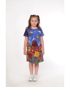 BAIKA Letnja haljina za devojčice - Mesečina