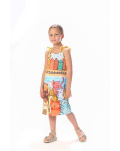 BAIKA Haljina na bretele za devojčice - Mace iz Amsterdama