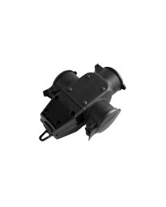 COMMEL Trostruki razdelnik 16A 250V 2P+Z IP44 gumeni - C240-501