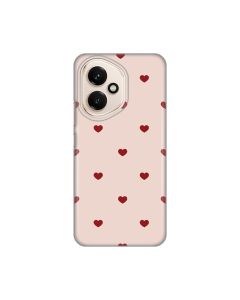 Maska za Honor 400 Beige Hearts Silikonska Print