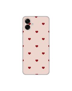 Maska za Samsung A075F Galaxy A07 Beige Hearts Silikonska Print