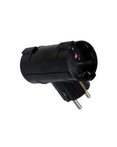 COMMEL Dvostruki T razdelnik 16A 250V, crna - C6338-2