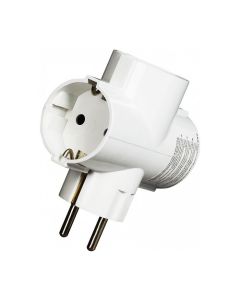 COMMEL Razvodnik T trostruki 16A, 250V, C6338-3, bela - C6338-3