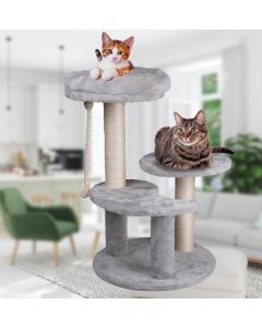 PET COMFORT Stub za grebanje za mačke sivi 40 × 40 × 62 cm