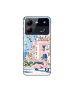 Maska za ZTE Blade A54 Pink Italy Silikonska Print