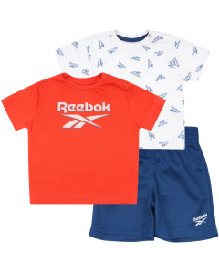 REEBOK set tri dela za bebe dečake, crveno belo plavi - C9869RB3M