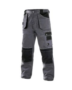 CANIS Radne pantalone do struka Orion Teodor, siva/crna - 5530648
