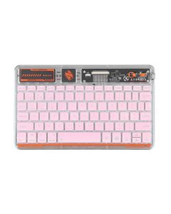Tastatura Coteci Punk 84012 Wireless transparent pink